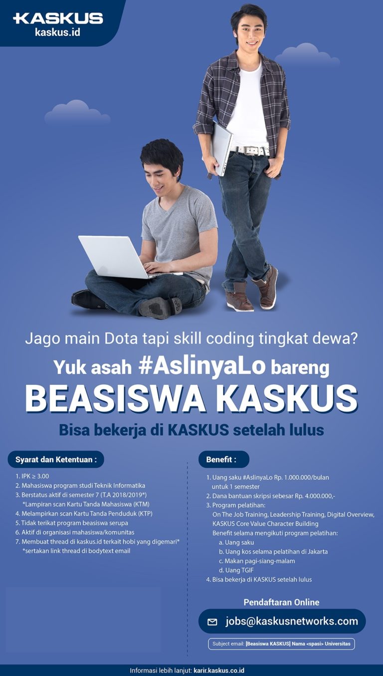 Beasiswa Kaskus Mahasiswa Teknik Informatika - FTI- UAD